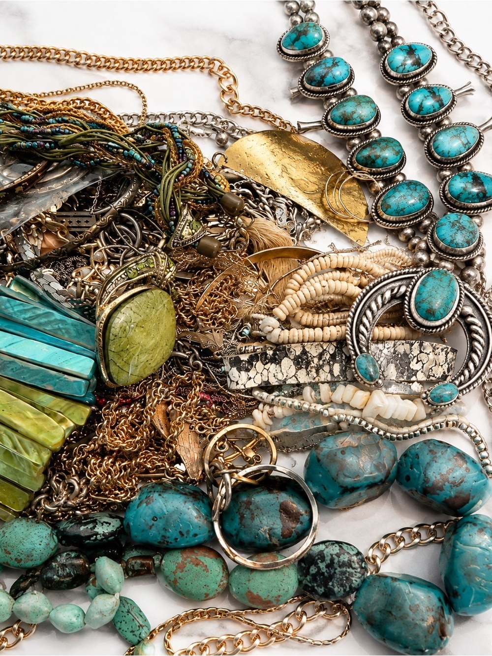 1 LB Jewelry Lot | Half Organic Pull + Half Curated OR Unsearched | Reseller